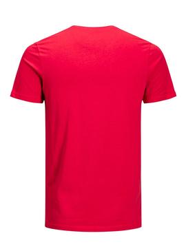 Camiseta Jack and Jones Jorlips Rojo