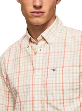 Camisa Pepe Jeans Lory  beige para hombre 