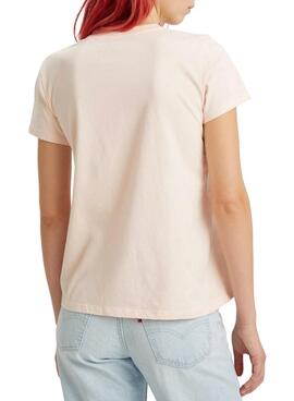 Camiseta Levis Perfect Tee Rosa para Mujer
