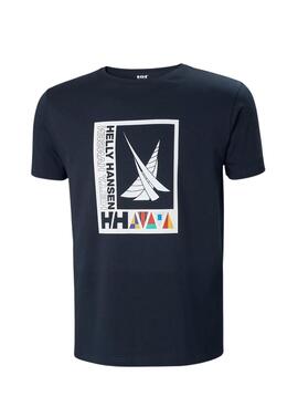 Camiseta Helly Hansen Shoreline Marino para Hombre 
