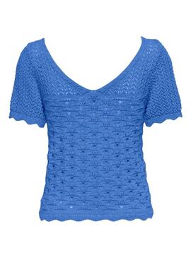Camiseta Only Becca Azul para Mujer