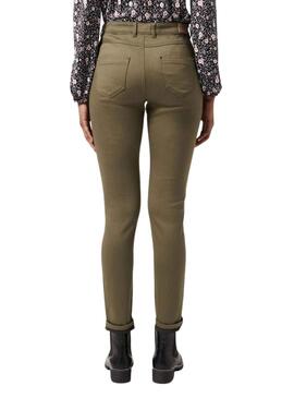 Pantalón Naf Naf Skinny Verde para Mujer