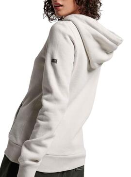 Sudadera Superdry Vintage Embellish Hood Gris