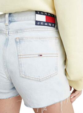 Shorts Tommy Jeans Hot azul  para mujer