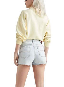 Shorts Tommy Jeans Hot azul  para mujer