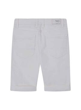 Bermudas Pepe Jeans Becket Blanco para Niño