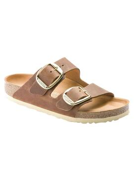 Sandalias Birkenstock big buckle marrón Narrow Fit para mujer 