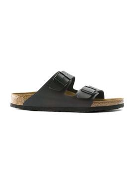 Sandalias Birkenstock Arizona Birko-Flor narrow fit negro para mujer 