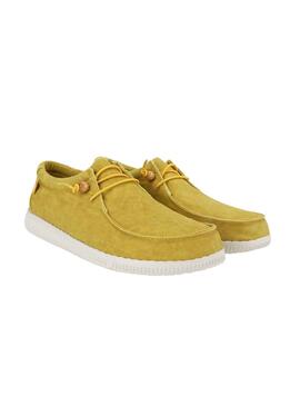 Zapatillas Walkin Pitas WP150 amarillo Wallabi Washed para hombre