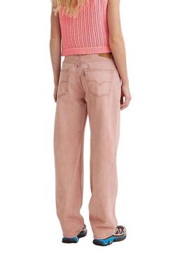 Pantalón Vaquero Levis 501 90S Rojo para Mujer