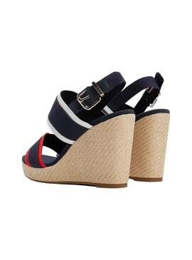 Sandalias Tommy Hilfiger Contrast Marino Mujer