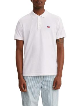 Polo Levis Basic Blanco Para Hombre