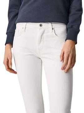 Pantalón Vaquero Pepe Jeans Grace Blanco Mujer