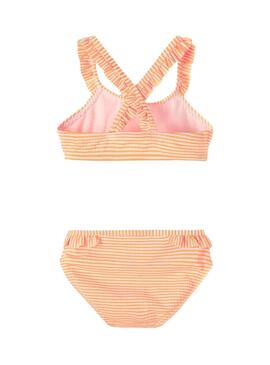 Bikini Name It Ziline Naranja para Niña