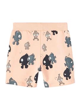 Bermudas Name It Frilo Coral para Niño