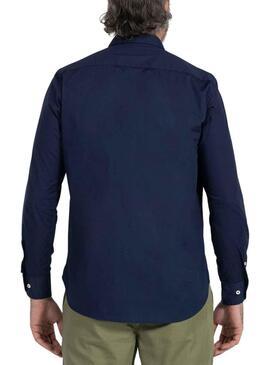 Camisa El Pulpo Popelin Azul Marino para Hombre