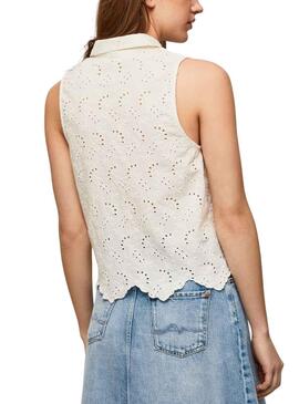  Camisa Pepe Jeans Eris blanco para mujer 