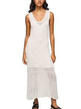 Vestido Pepe Jeans Farah Blanco para Mujer