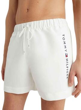 Bañador Tommy Hilfiger Logo Blanco para Hombre