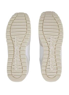 Zapatillas Calvin Klein Toothy Run Blanco Mujer