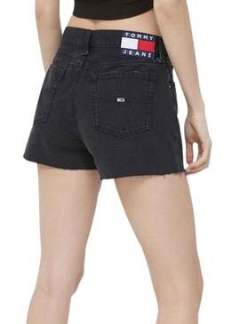 Shorts Tommy Jeans Hot negro para mujer 