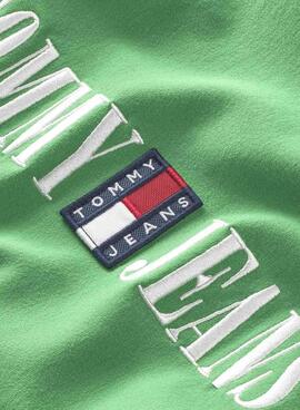 Shorts  Tommy Jeans Cycle verde para mujer 