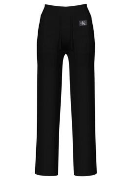 Pantalón Calvin Klein Badge Negro para Mujer