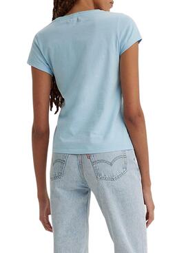 Camiseta Levis California Azul para Mujer