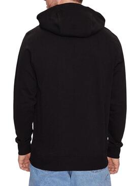 Sudadera Tommy Jeans Reg Entry negra para hombre  