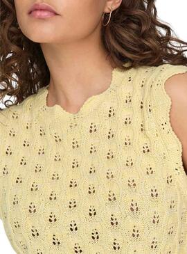 Top Only Luna De Punto Amarillo Para Mujer