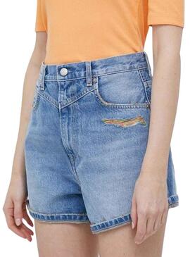 Shorts Pepe Jeans Rachel Azul para Mujer