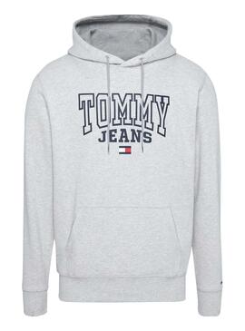 Sudadera Tommy Jeans Entry Gris para Hombre