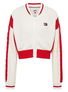 Chaqueta Tommy Jeans Bomber Blanco para Mujer