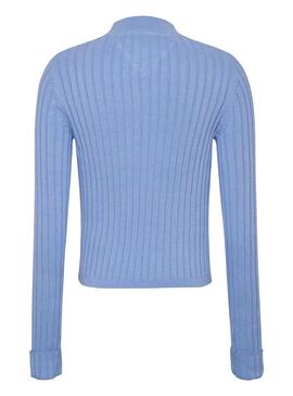 Jersey Tommy Jeans Boxy Perkins Azul para Mujer