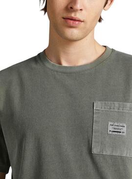 Camiseta Pepe Jeans Oxford Verde para Hombre