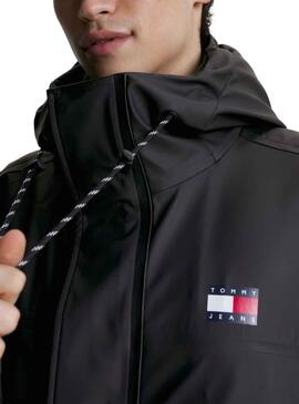  Cortavientos  Tommy Jeans  Chicago Long  negro para hombre