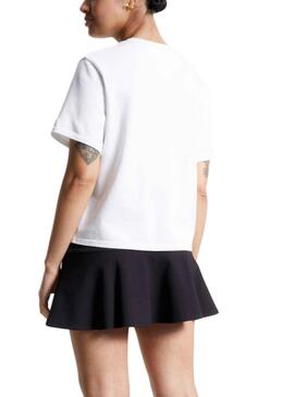Camiseta Tommy Jeans Modern Prep Flag Blanco Mujer