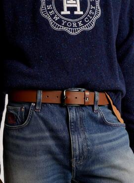 Cinturón Tommy Hilfiger Denton 3,5 Marrón Hombre