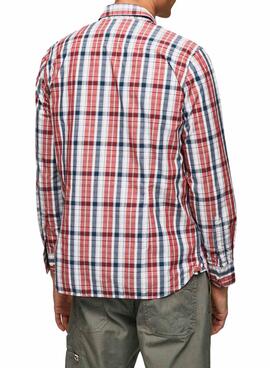Camisa Pepe Jeans Loick rojo para hombre 