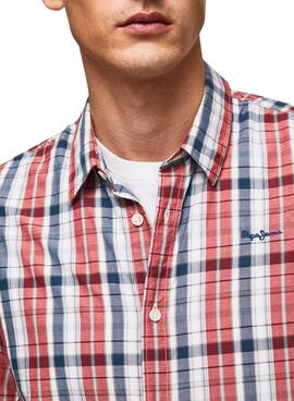 Camisa Pepe Jeans Loick rojo para hombre 