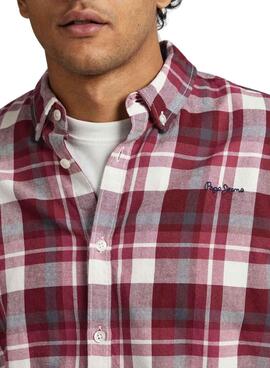 Camisa Pepe Jeans Cressing rojo para hombre 