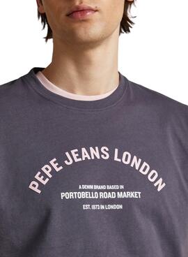 Camiseta Pepe Jeans Waddon Gris para Hombre