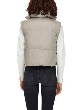 Chaleco Only Ricky Beige para Mujer