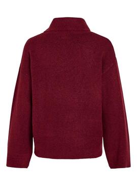 Jersey Vila Vivimalina Rollneck Granate para Mujer
