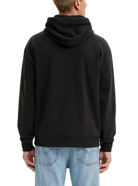 Sudadera Levis Relaxed Baby Negro para Hombre