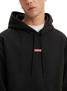 Sudadera Levis Relaxed Baby Negro para Hombre