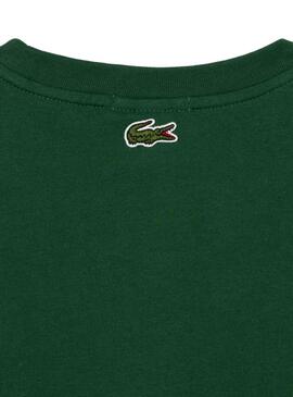 Camiseta Lacoste Runs Large Verde Hombre Muje