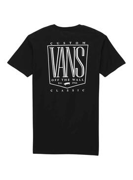 Camiseta Vans Original Tall Type Negro para Hombre