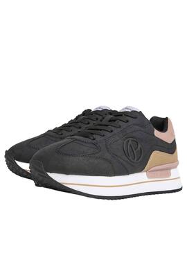 Zapatillas Pepe Jeans Rusper Minimal Negro Mujer