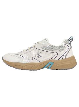 Zapatillas Calvin Klein Retro Tennis Blanco Hombre